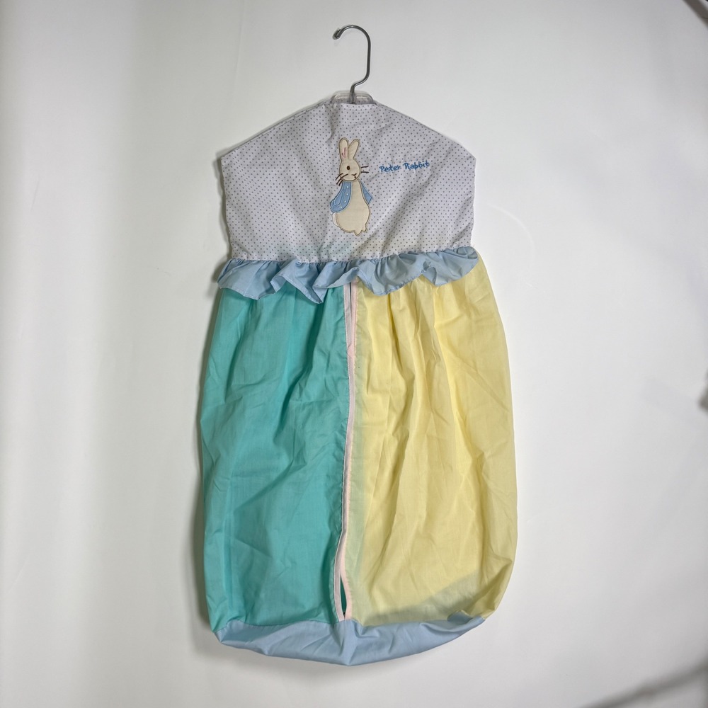 Quiltex Peter Rabbit Diaper Stacker vintage Pastel Beatrix Potter nursery Decor